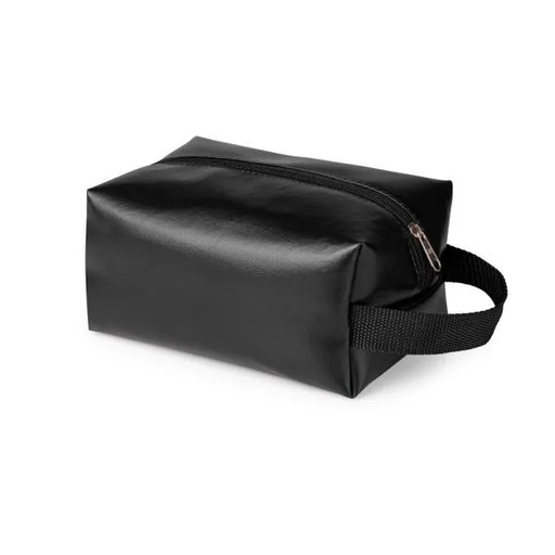 [MA-09751] NECESSAIRE C/ ALÇA EM MATERIAL SINTÉTICO - PRETA