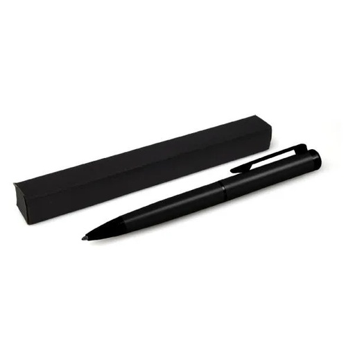 [CE-88001] CANETA ESFEROGRÁFICA EM ALUMÍNIO - PRETA