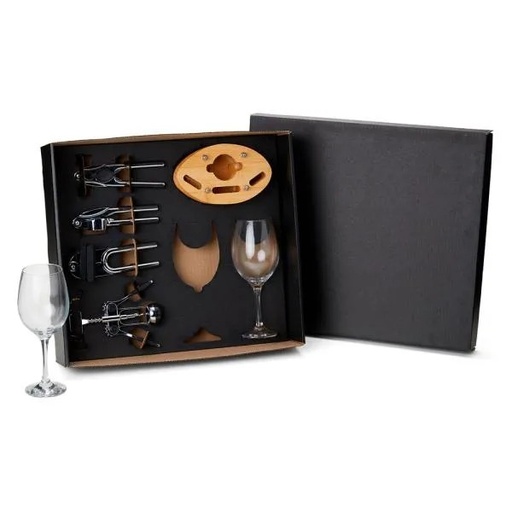 [KT-90263] KIT VINHO E UTILIDADES - 7 PÇS