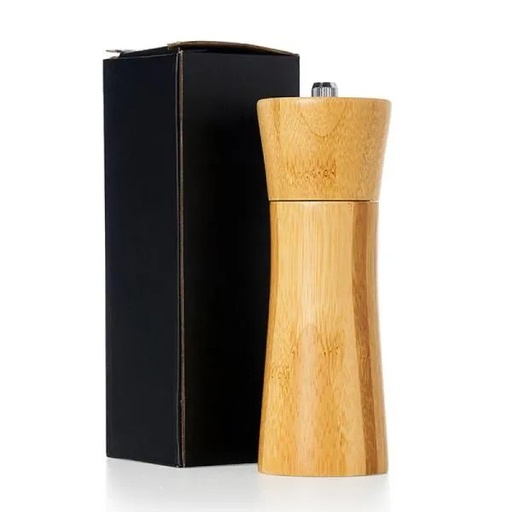 [TE-00943] MOEDOR DE SAL GROSSO E PIMENTA EM BAMBU