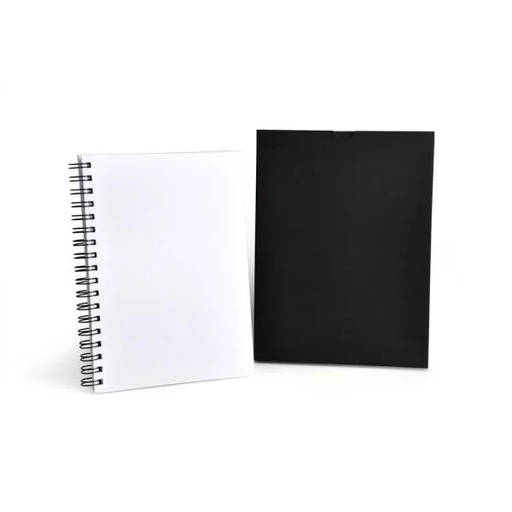 [LE-30600] CADERNO PAUTADO COM WIRE-O - BRANCO - 23,5X18CM - 100 FLS