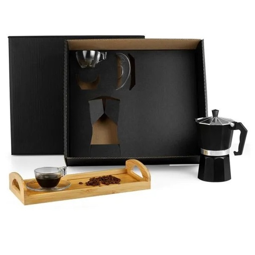 [KT-90233] KIT PARA CAFÉ COM BANDEJA - 6 PÇS