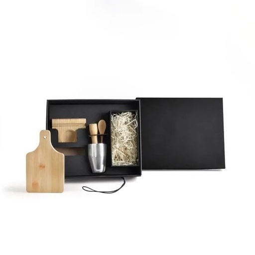 [KT-9051Y] KIT PARA CAIPIRINHA EM BAMBU - 6 PÇS
