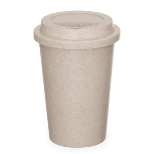 [IC-01450] COPO EM FIBRA DE BAMBU COM TAMPA - 450ML