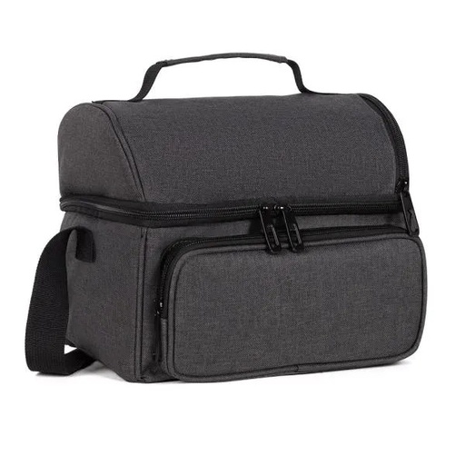 [MA-15252] BOLSA TÉRMICA EM RPET -  CINZA ESCURO - 10L