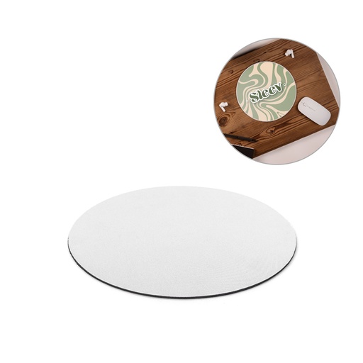 [97149-106] BLAIR ROUND. Mouse Pad com formato redondo e base em borracha