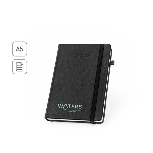 [66219-103] WATERS A5. Agenda A5 em PU à base de água