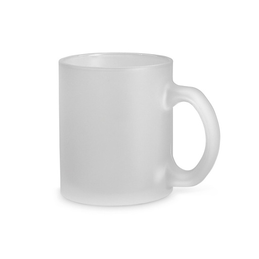 [93804-106] KENNY II. Caneca em vidro com efeito fosco (340 mL)