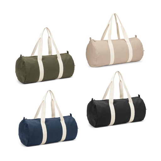 SAINT SPORT. Bolsa esportiva em algodão reciclado e poliéster reciclado (380 g/m² )