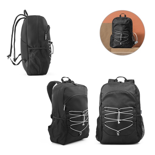[92192-103] DELFOS BACKPACK. Mochila para notebook (15'6") em poliéster reciclado 300D e poliéster reciclado 600D, com elementos refletores (18 L)