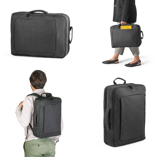 [92329-133] ALEXANDRIA. Mochila 2 em 1 para notebook (15'6") em 600D (14 L)