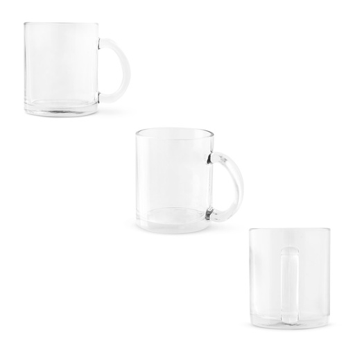 [94318-110] CARMO. Caneca em vidro para sublimação (350 mL)