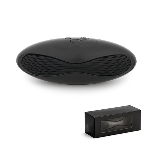 [57340-103] EUCLIDEAN. Caixa de som portátil com autonomia de 3h e microfone, em ABS