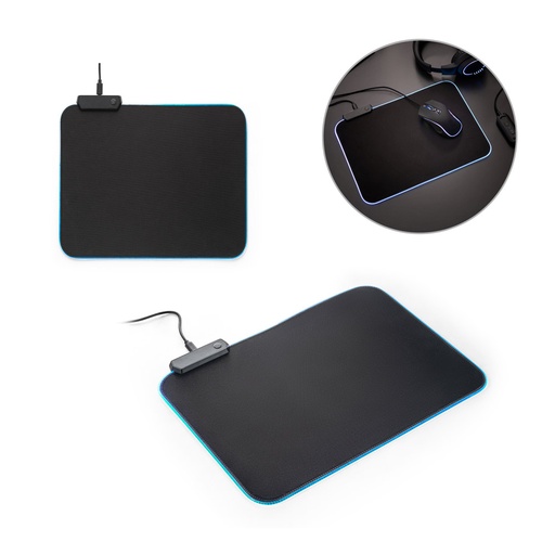 [97134-103] THORNE MOUSEPAD RGB. Mouse pad para jogos em poliéster com base antiderrapante em borracha