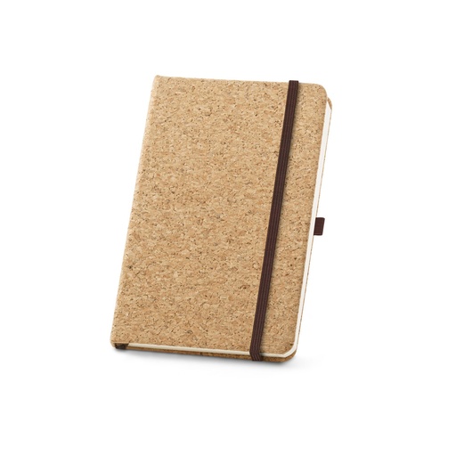 [53807-160] RUSHDIE A5. Caderno A5 de capa dura em cortiça com páginas lisas