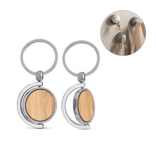 [95071-160] HOMER ROUND. Chaveiro redondo em bambu