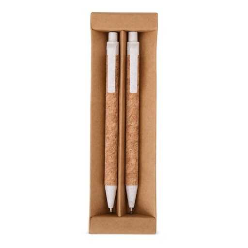[X169153] KIT ECOLÓGICO CANETA E LAPISEIRA CORTIÇA