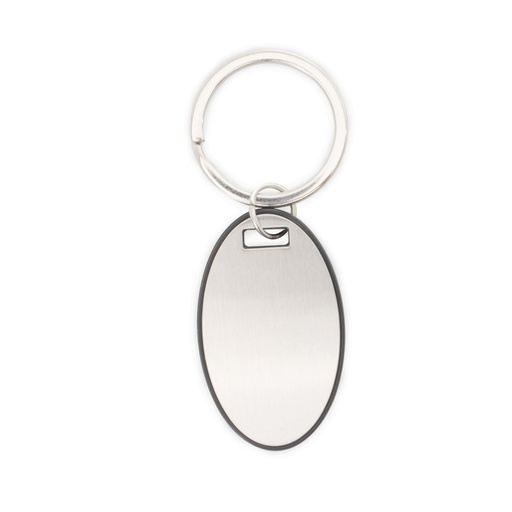 [X130869] CHAVEIRO OVAL PLASTICO/METAL