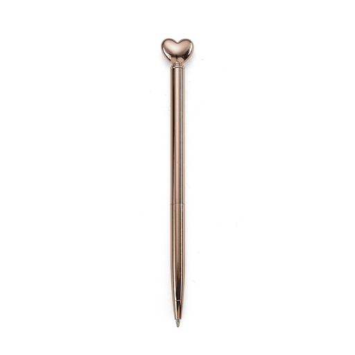 [X114944] CANETA METAL CORAÇÃO