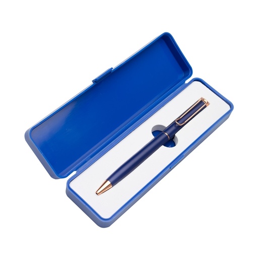[X108715] CANETA METAL C/ BOX DE  PLÁSTICO