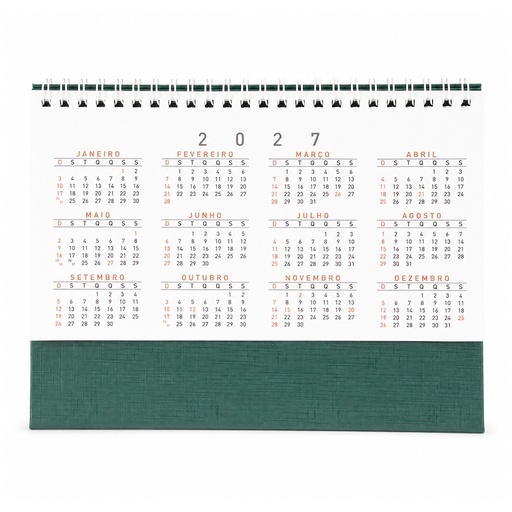 [X151211] CALENDÁRIO DE MESA 2027