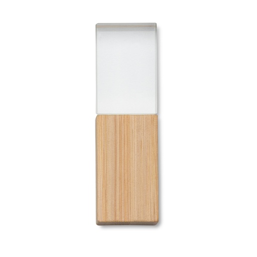 [X094587] PEN DRIVE BAMBU CRISTAL 8GB