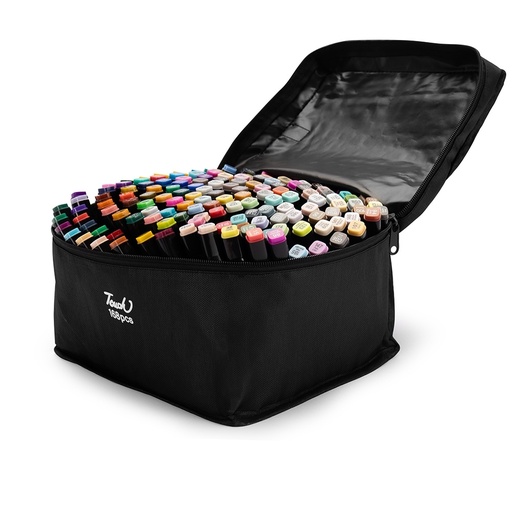 [X198870] KIT CANETAS MARCADORAS PONTAS DUPLAS COM 168 CORES