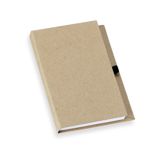 [X135488] BLOCO DE ANOTAÇÕES EM KRAFT COM PORTA CANETA