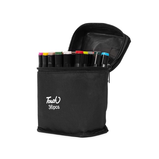 [X202525] KIT CANETAS MARCADORAS PONTAS DUPLAS 36 CORES