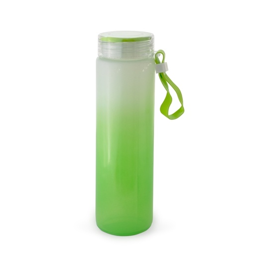 [X128554] GARRAFA DE VIDRO 400ML    (PODEM HAVER RISCOS NA PINTURA E/OU PEQUENAS BOLHAS NO CORPO DA GARRAFA)