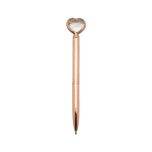 [X120812] CANETA METAL CORAÇÃO