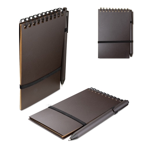 [BL029] Mini Caderno A6 Capa em PP c/ Caneta
