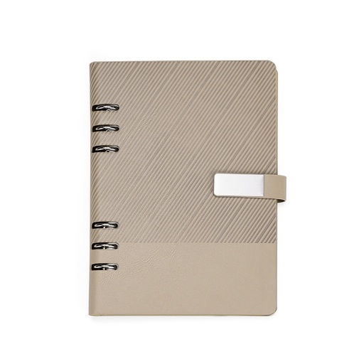 [X246212] CADERNO FICHÁRIO COURO SINTÉTICO