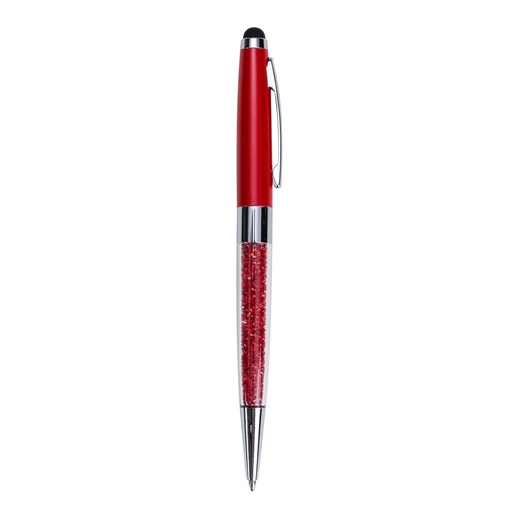 [X083020] CANETA METAL C/ CRISTAIS TOUCH