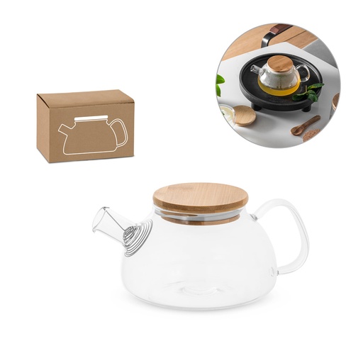 [94238-160] SNEAD. Bule em vidro borossilicato com infusor em aço inox (750 mL)