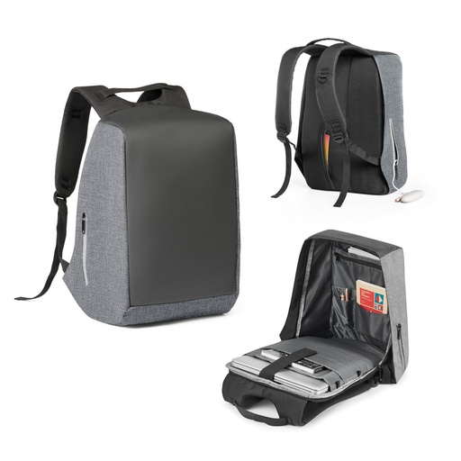 [92176-113] AVEIRO. Mochila para notebook (15'6'') com sistema antirroubo em 900D de alta densidade e tarpaulin (25 L)