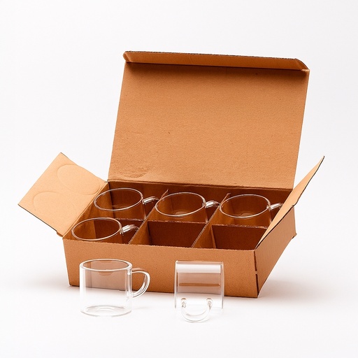 [X195448] KIT XÍCARAS DE VIDRO 6 PEÇAS
