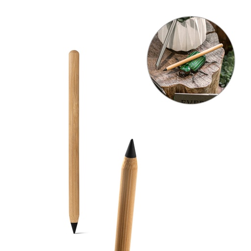 [91773-160] INFINITY. Caneta sem tinta em bambu com ponta de liga metálica