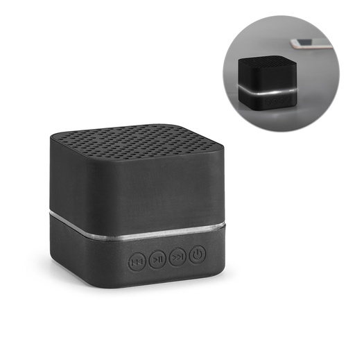 [57255-103] EDISON BK. Caixa de som com autonomia de 2h (300 mAh) em ABS