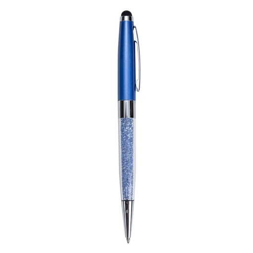 [X083003] CANETA METAL C/ CRISTAIS TOUCH