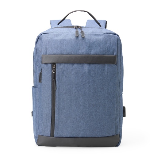 [X161969] MOCHILA DE NYLON COM DET. EM COURO SINT.