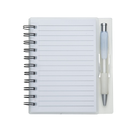 [X001503] CADERNO PLÁSTICO C/ CANETA