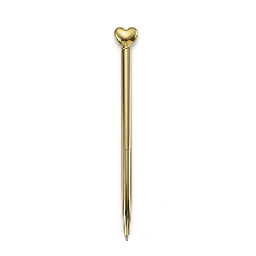 [X114936] CANETA METAL CORAÇÃO