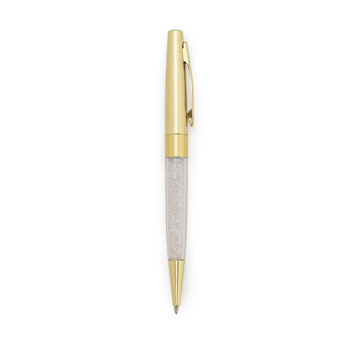 [X114952] CANETA SEMI - METAL CRISTAIS