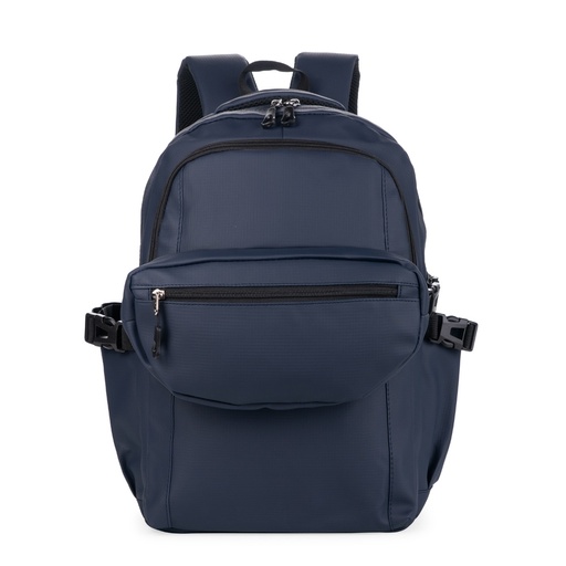[X265853] CONJUNTO MOCHILA E POCHETE COURO SINTÉTICO