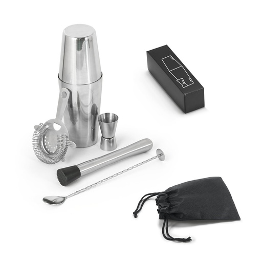 [94043-107] BRAMBLE. Set de coquetel com 6 peças em aço inox