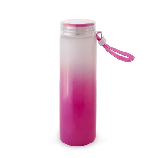 [X128570] GARRAFA DE VIDRO 400ML    (PODEM HAVER RISCOS NA PINTURA E/OU PEQUENAS BOLHAS NO CORPO DA GARRAFA)