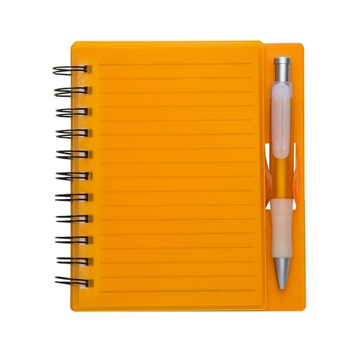[X001457] CADERNO PLÁSTICO C/ CANETA