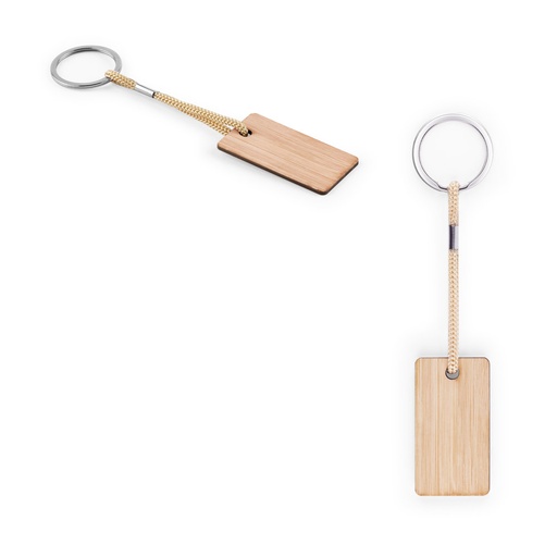 [95089-160] HOPPS. Chaveiro em bambu com cordão em PET
