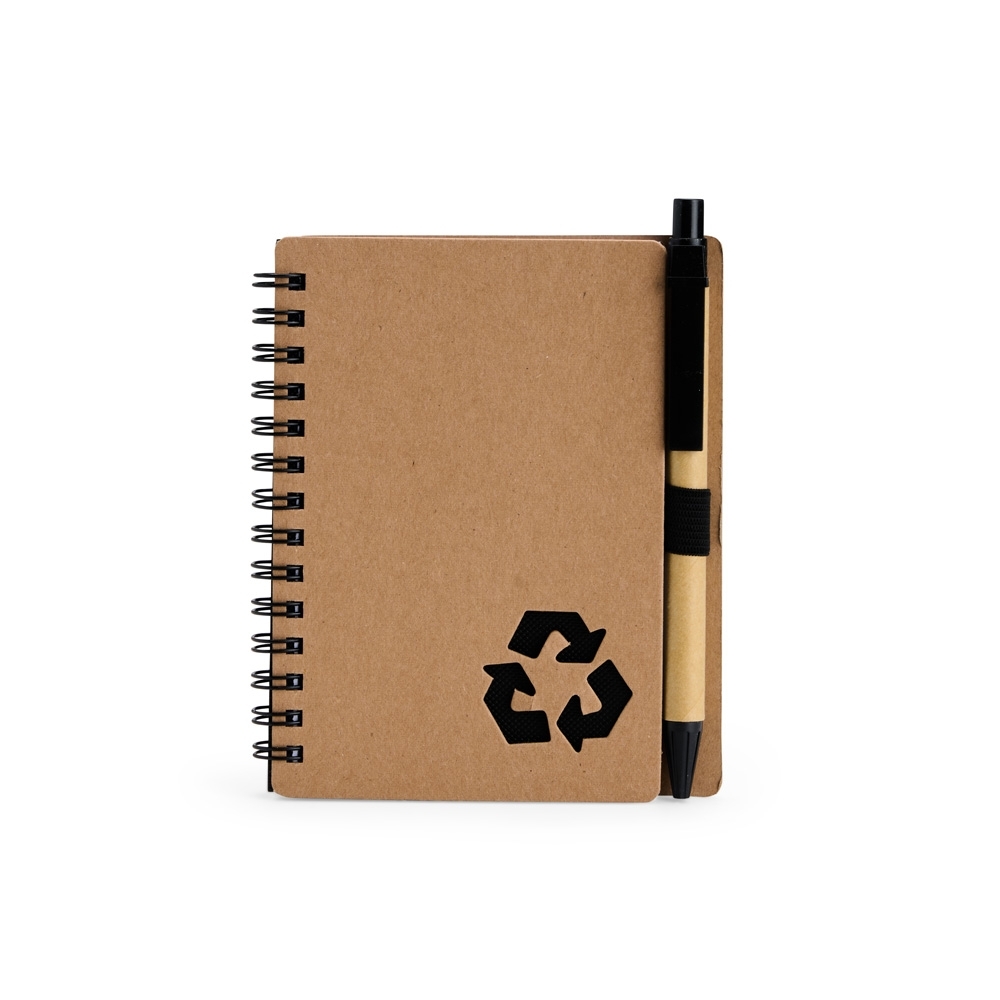 CADERNO ECOLÓGICO COM CANETA
